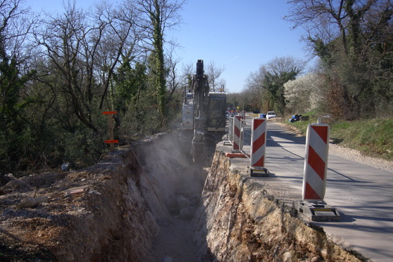 Između Marčane i Vodnjana gradi se 7.090 metara tranzitnog cjevovoda