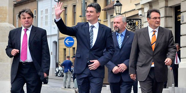 Ivan Jakovčić, Zoran Milanović, Silvano Hrelja i Radimir Čačić (Foto: Jutarnji list)