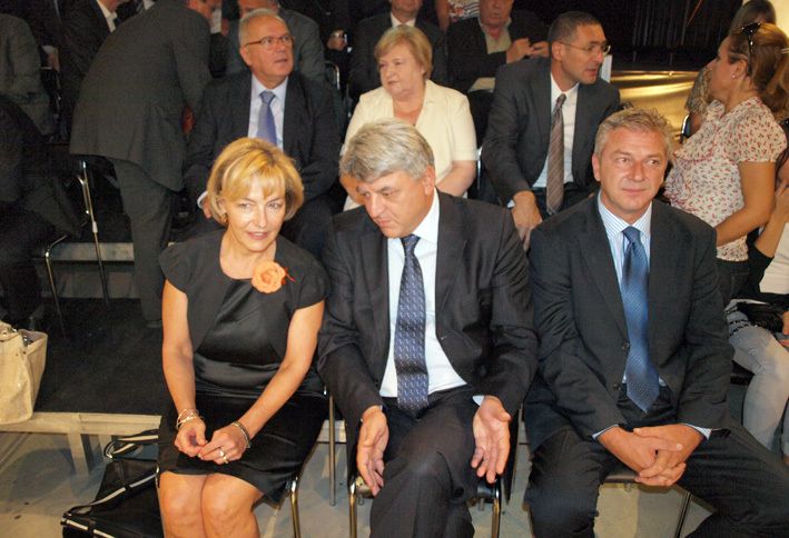 Vesna Pusić, Zlatko Komadina i Ranko Ostojić.